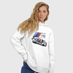 Толстовка оверсайз женская BMW Great Racing Team, цвет: белый — фото 2