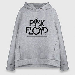 Женское худи оверсайз PINK FLOYD LOGO ПИНК ФЛОЙД