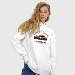 Толстовка оверсайз женская Porsche Lucky Bastardz, цвет: белый — фото 2