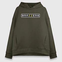 Толстовка оверсайз женская Brazzers, цвет: хаки