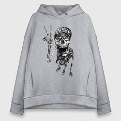 Женское худи оверсайз Skeleton dude