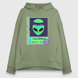 Толстовка оверсайз женская GONE FLUDD UFO, цвет: авокадо