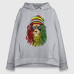 Женское худи оверсайз Rasta lioN