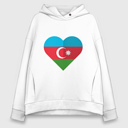 Женское худи оверсайз Сердце Азербайджана