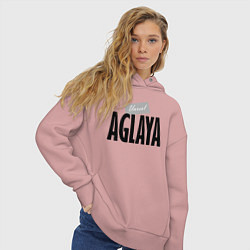 Толстовка оверсайз женская Unreal Aglaya, цвет: пыльно-розовый — фото 2