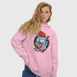 Толстовка оверсайз женская Cool cat Hype!, цвет: светло-розовый — фото 2