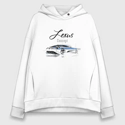 Толстовка оверсайз женская Lexus Concept, цвет: белый