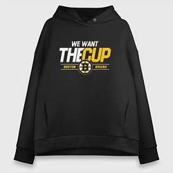 Женское худи оверсайз Boston Bruins we want the cup