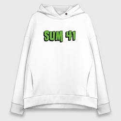 Толстовка оверсайз женская SUM41 LOGO, цвет: белый