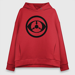 Толстовка оверсайз женская Эта-10, цвет: красный