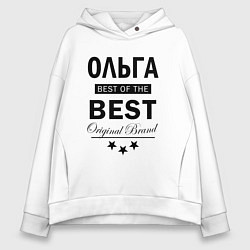 Толстовка оверсайз женская ОЛЬГАЯ BEST OF THE BEST, цвет: белый