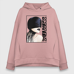 Толстовка оверсайз женская Icon Scorpions, цвет: пыльно-розовый