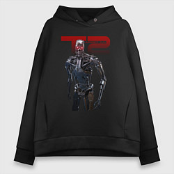 Женское худи оверсайз Terminator 2 - T800