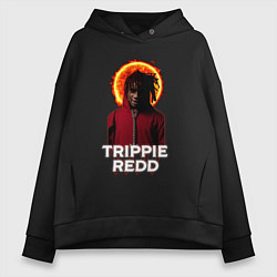 Толстовка оверсайз женская TRIPPIE REDD 1400, цвет: черный