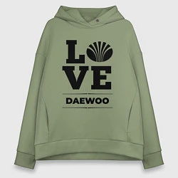 Толстовка оверсайз женская Daewoo Love Classic, цвет: авокадо