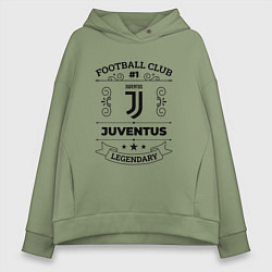 Толстовка оверсайз женская Juventus: Football Club Number 1 Legendary, цвет: авокадо