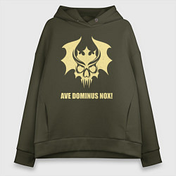 Толстовка оверсайз женская Корона Нокс винтаж, цвет: хаки