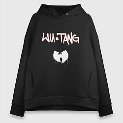 Толстовка оверсайз женская Ву-Тэнг Клэн, цвет: черный