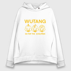 Толстовка оверсайз женская Wu-Tang Childrens, цвет: белый