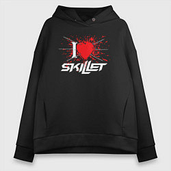 Женское худи оверсайз Skillet Сердце