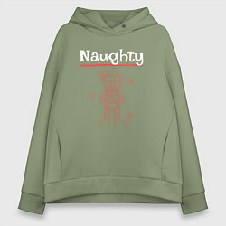 Женское худи оверсайз Naughty elf