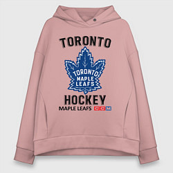 Толстовка оверсайз женская Торонто нхл, цвет: пыльно-розовый
