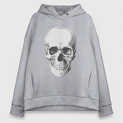 Женское худи оверсайз Platinum Cut Skull