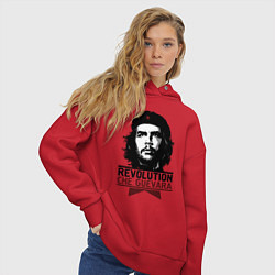 Толстовка оверсайз женская Revolution hero, цвет: красный — фото 2