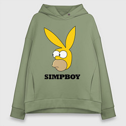 Женское худи оверсайз Simpboy - rabbit Homer