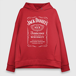 Толстовка оверсайз женская Jack Daniels, цвет: красный