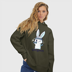 Толстовка оверсайз женская Gym bunny, цвет: хаки — фото 2