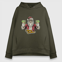 Женское худи оверсайз Santa money