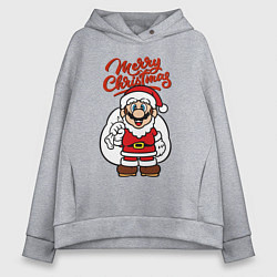 Женское худи оверсайз Christmas Mario