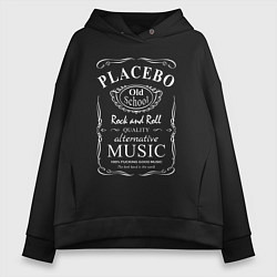 Толстовка оверсайз женская Placebo в стиле Jack Daniels, цвет: черный
