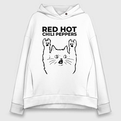 Женское худи оверсайз Red Hot Chili Peppers - rock cat