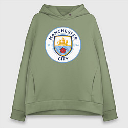 Толстовка оверсайз женская Manchester City FC, цвет: авокадо