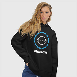 Толстовка оверсайз женская Nissan в стиле Top Gear, цвет: черный — фото 2