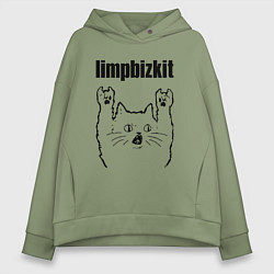 Женское худи оверсайз Limp Bizkit - rock cat
