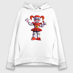 Толстовка оверсайз женская Circus Baby, цвет: белый
