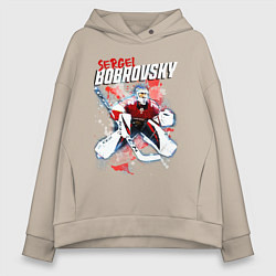 Толстовка оверсайз женская Бобровский Флорида Пантерз, цвет: миндальный