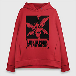 Толстовка оверсайз женская LP Hybrid Theory, цвет: красный