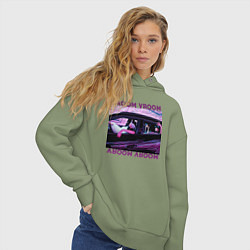 Толстовка оверсайз женская Blackpink Lisa Rose Jisoo Jennie, цвет: авокадо — фото 2