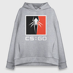 Толстовка оверсайз женская CS spider, цвет: меланж