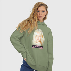 Толстовка оверсайз женская Блондинка Дженни, цвет: авокадо — фото 2
