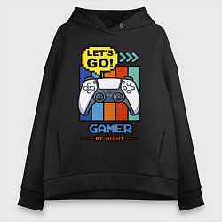 Женское худи оверсайз Gamer by night