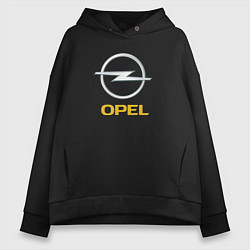 Толстовка оверсайз женская Opel sport auto, цвет: черный