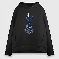 Толстовка оверсайз женская Tottenham Hotspur fc sport, цвет: черный