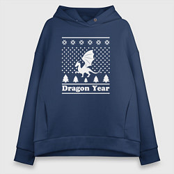 Женское худи оверсайз Sweater dragon year