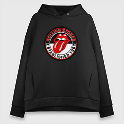 Женское худи оверсайз Rolling Stones established 1962