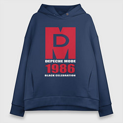 Толстовка оверсайз женская Depeche Mode - Black Celebration album merch, цвет: тёмно-синий